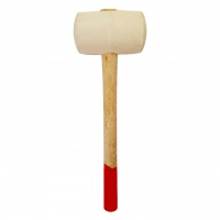Киянка резиновая с деревянной рукояткой 650 гр, белая