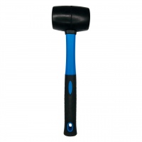 Киянка резиновая с фиберглассовой рукояткой 500гр, черная